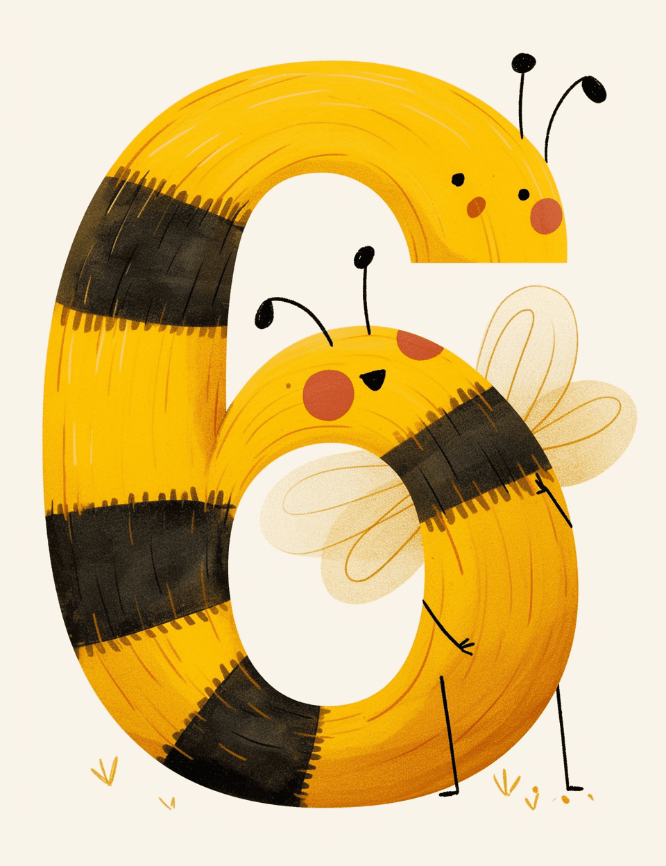 Bee Beats original repeating artwork