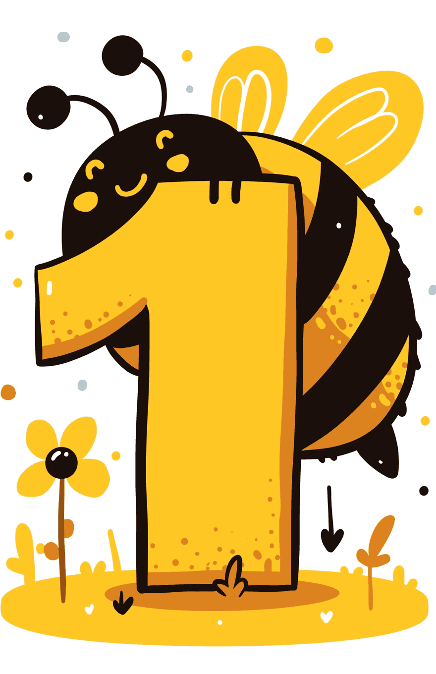 Bee Slide original repeating artwork