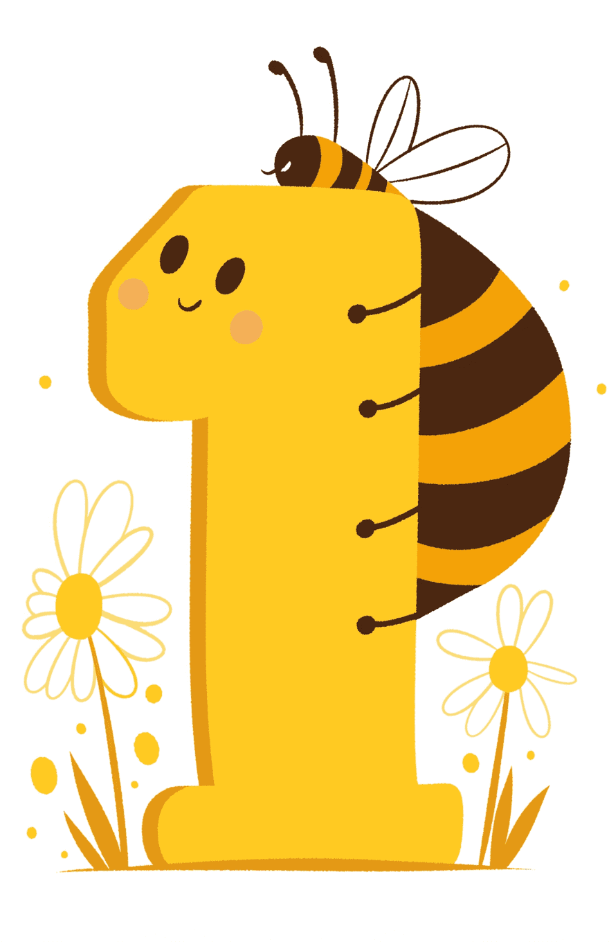 Bee Echo original repeating artwork