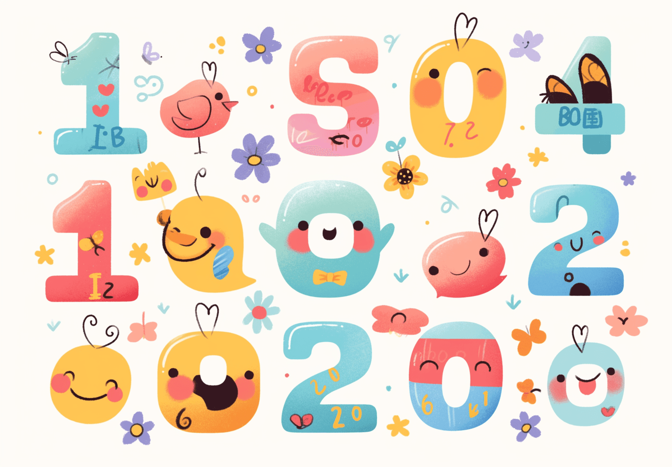 Cute Number 035 original repeating artwork