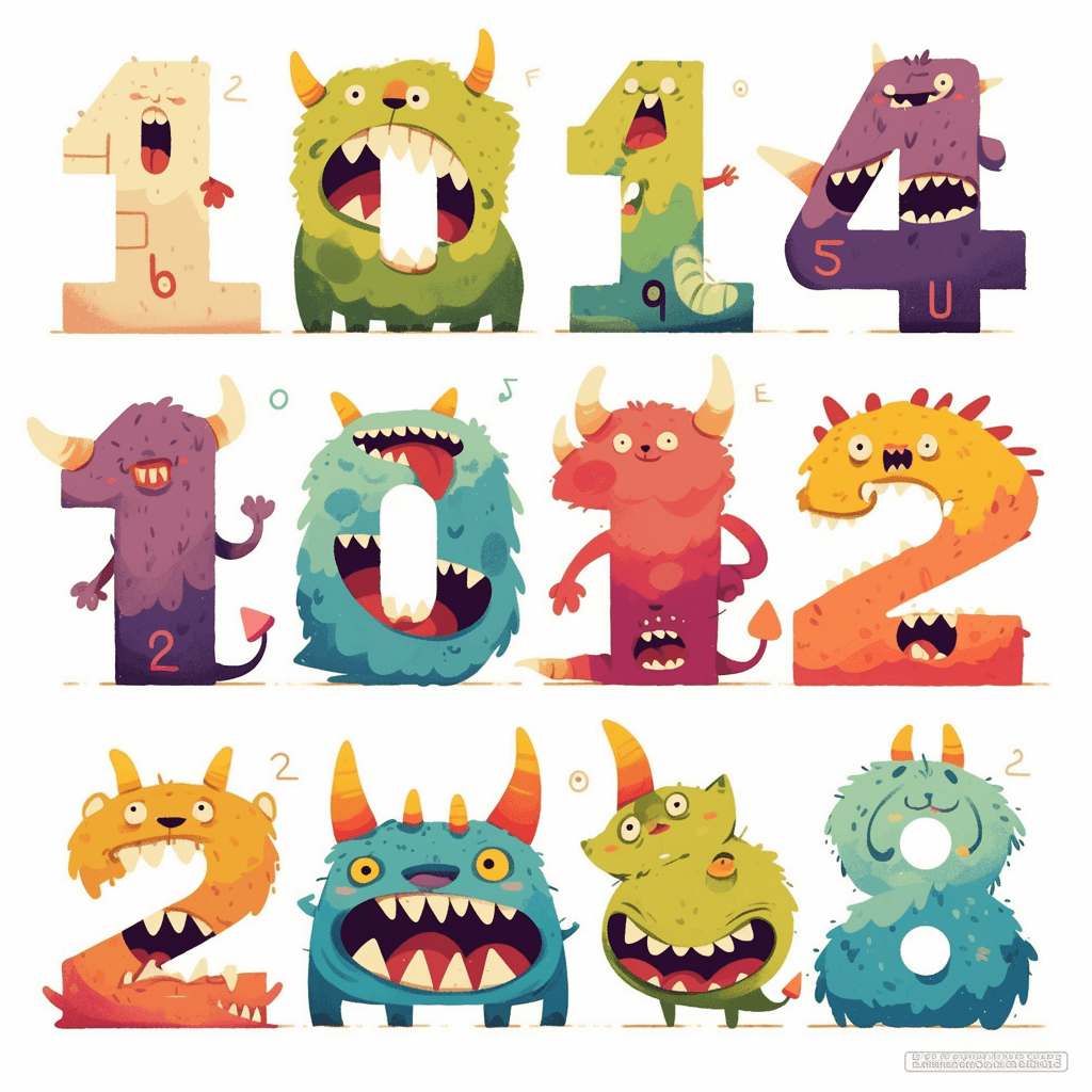 Monster Pop original repeating artwork