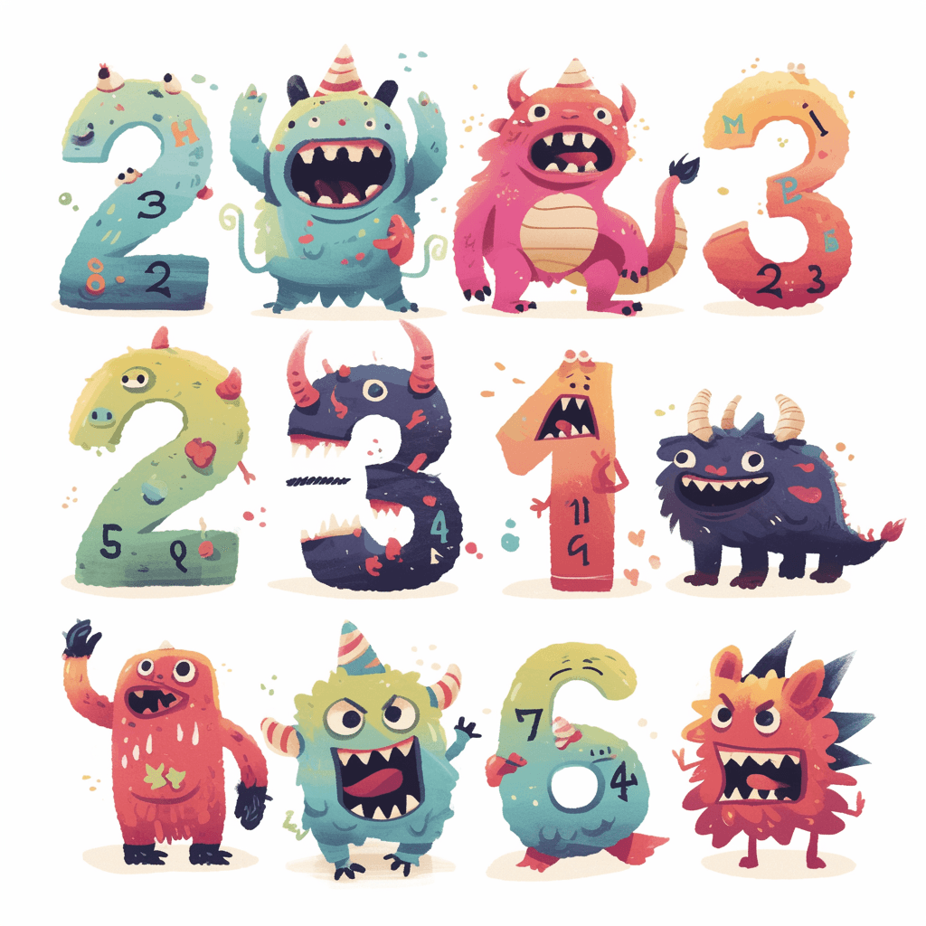 Monster 028 original repeating artwork