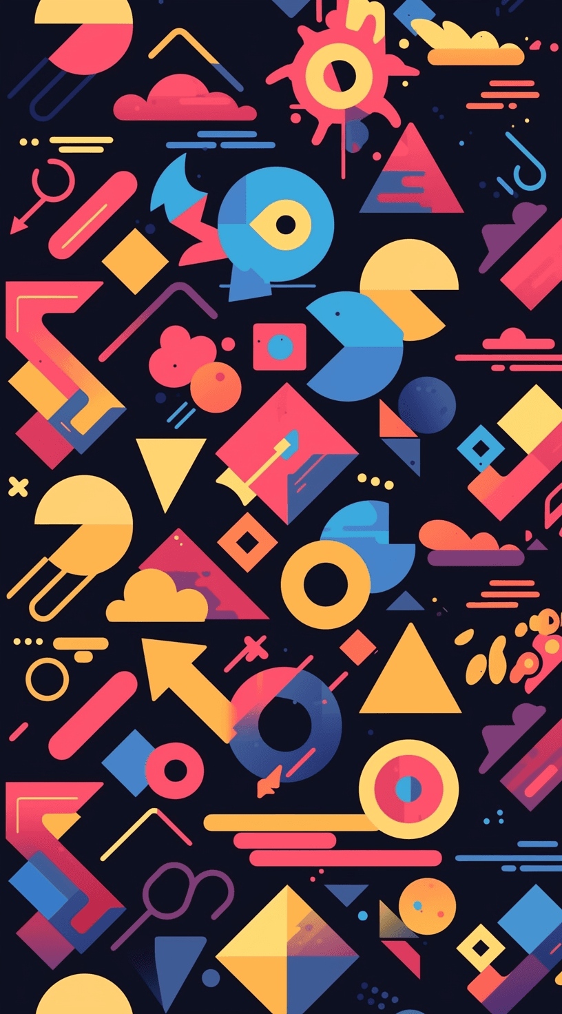 Geo Number 295 original repeating artwork