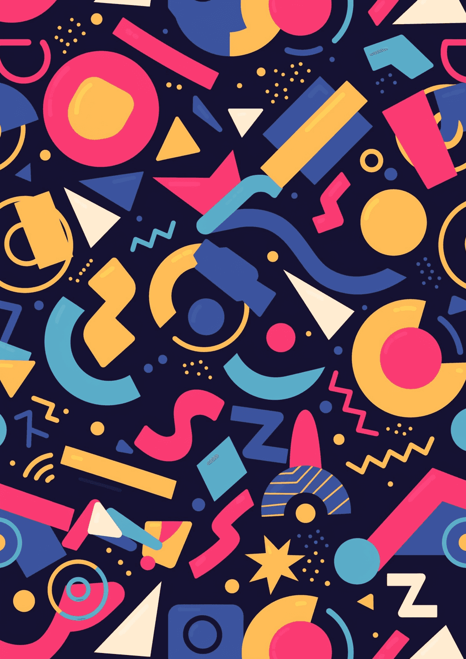 Geo Number 294 original repeating artwork