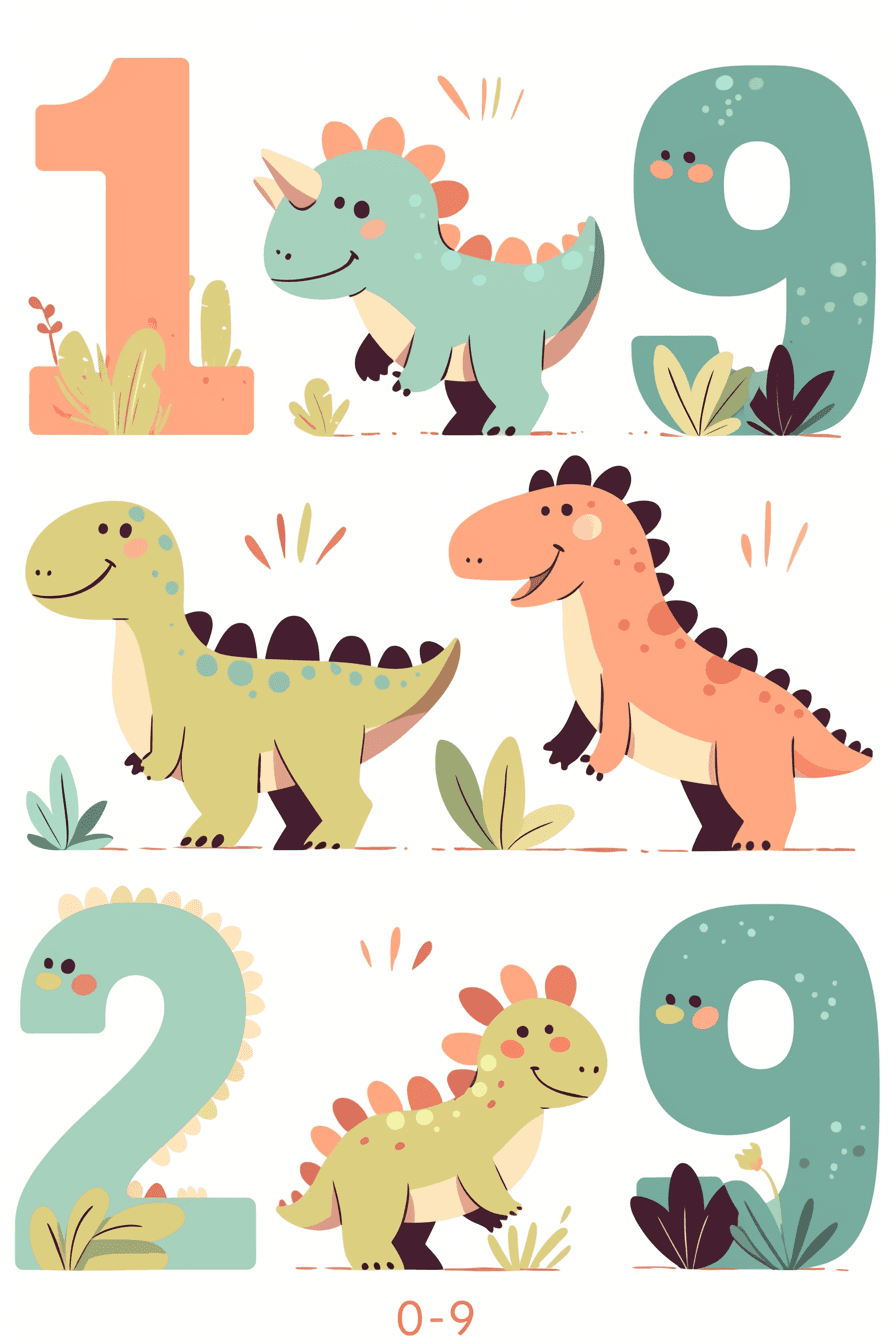 Dinosaur Blast original repeating artwork