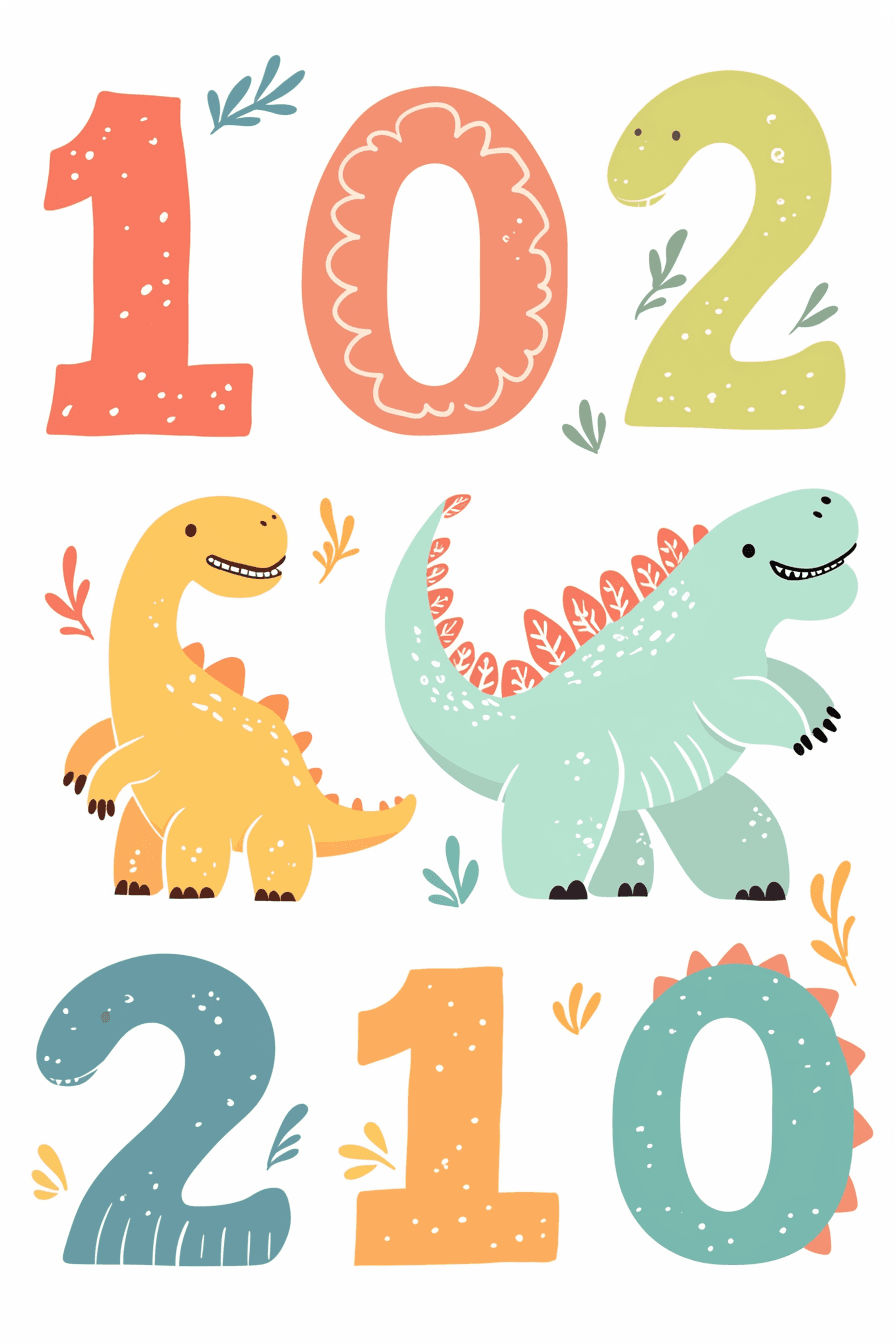 Dinosaur Slide original repeating artwork