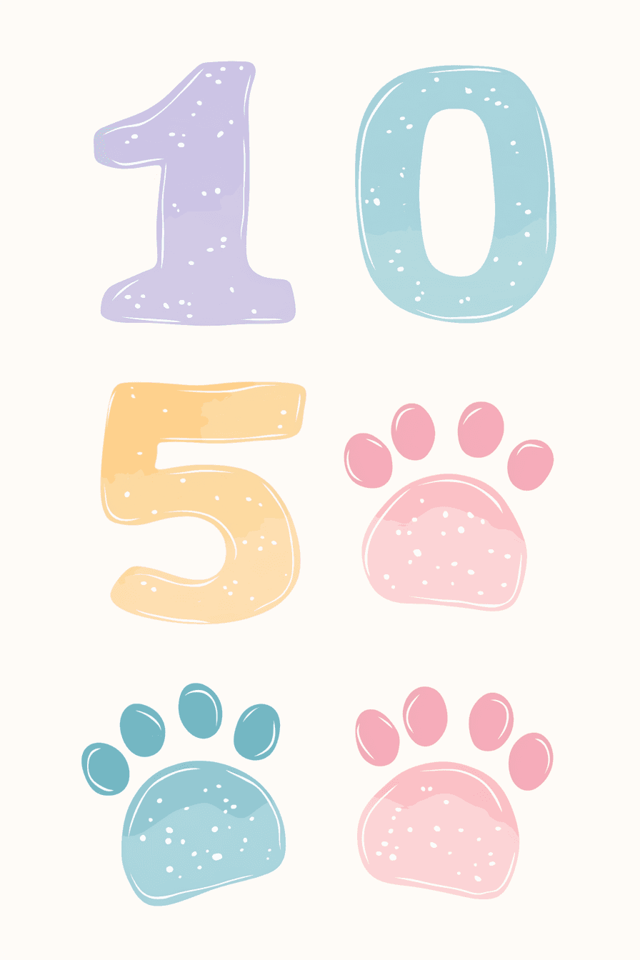 Cute Number 011 original repeating artwork