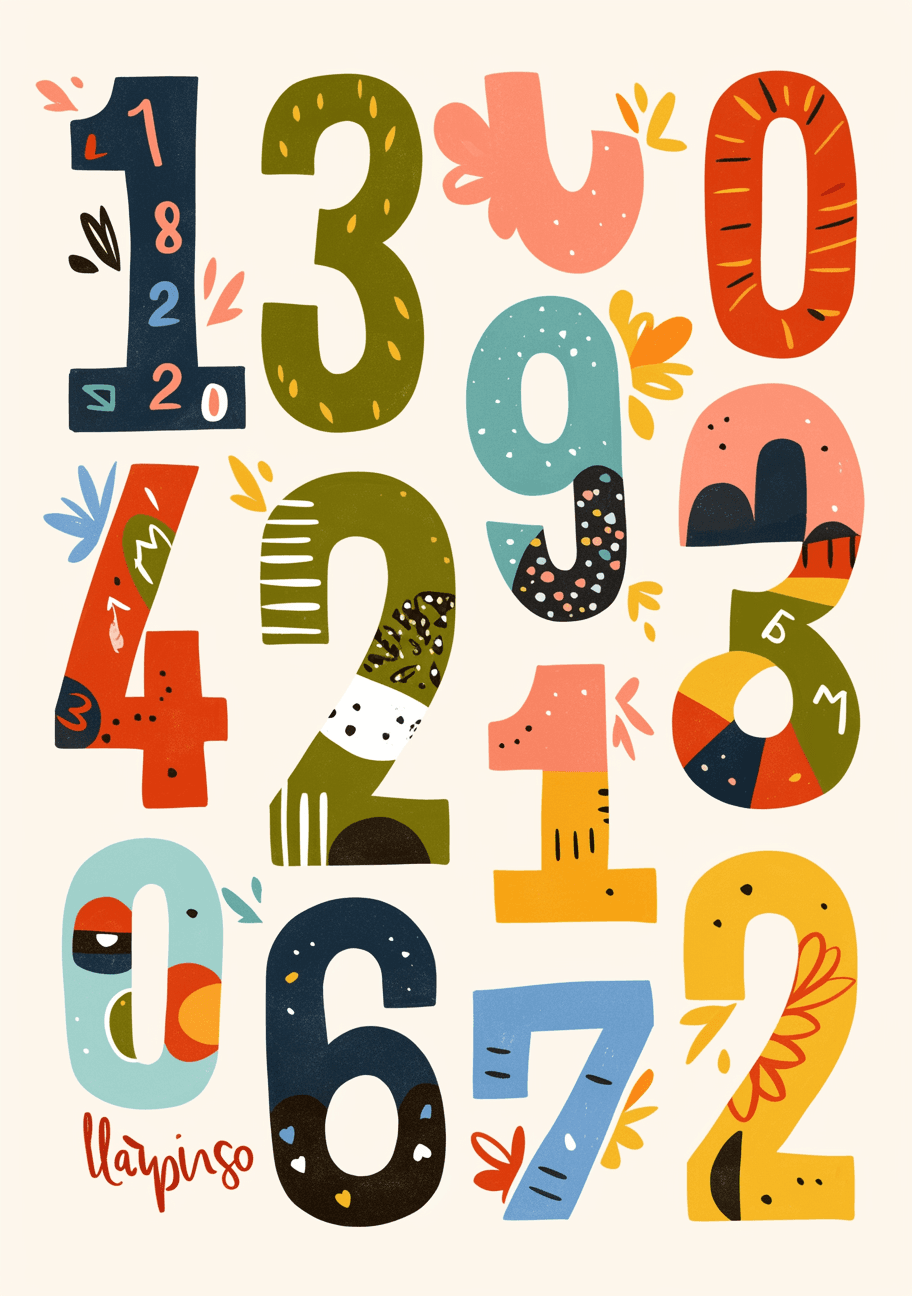 Number 039 original repeating artwork