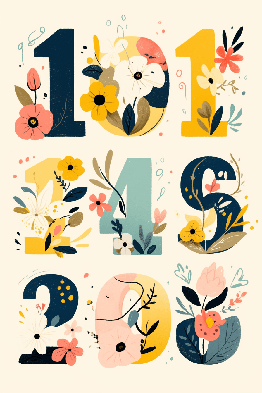Number 144 original repeating artwork