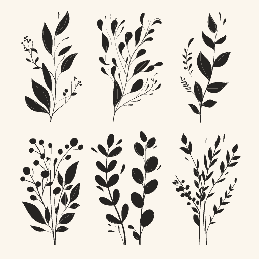 Plants Party original repeating artwork
