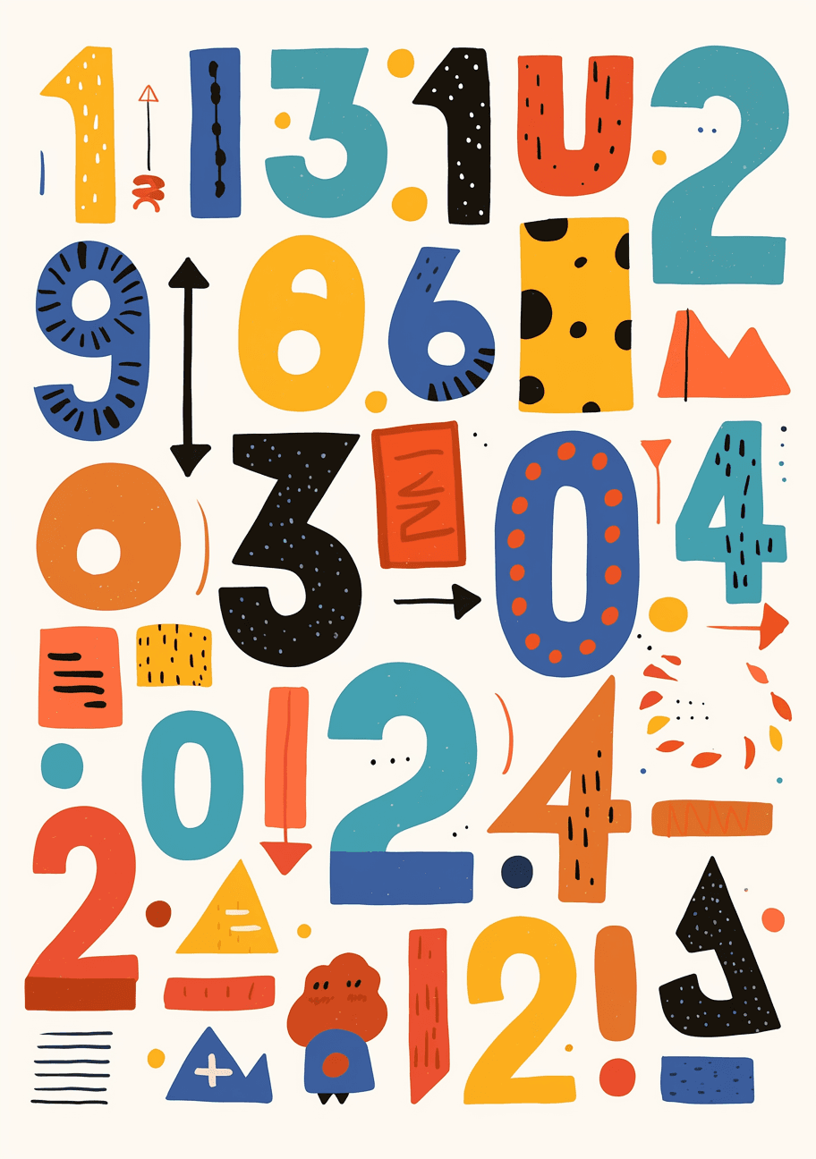 Number 112 original repeating artwork