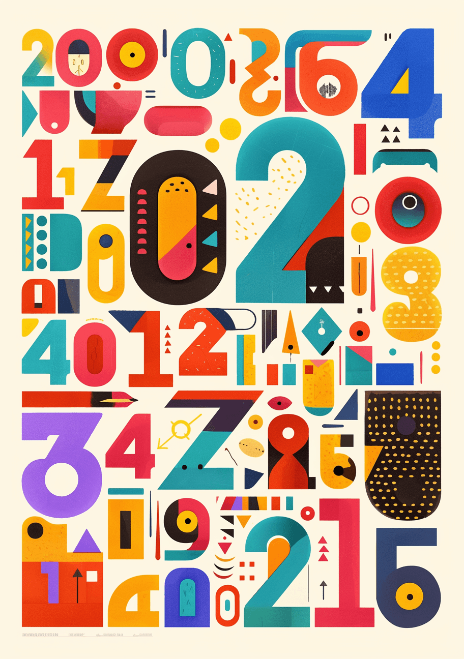 Number 048 original repeating artwork