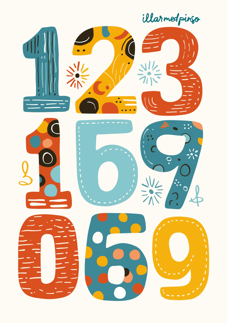 Number 038 original repeating artwork