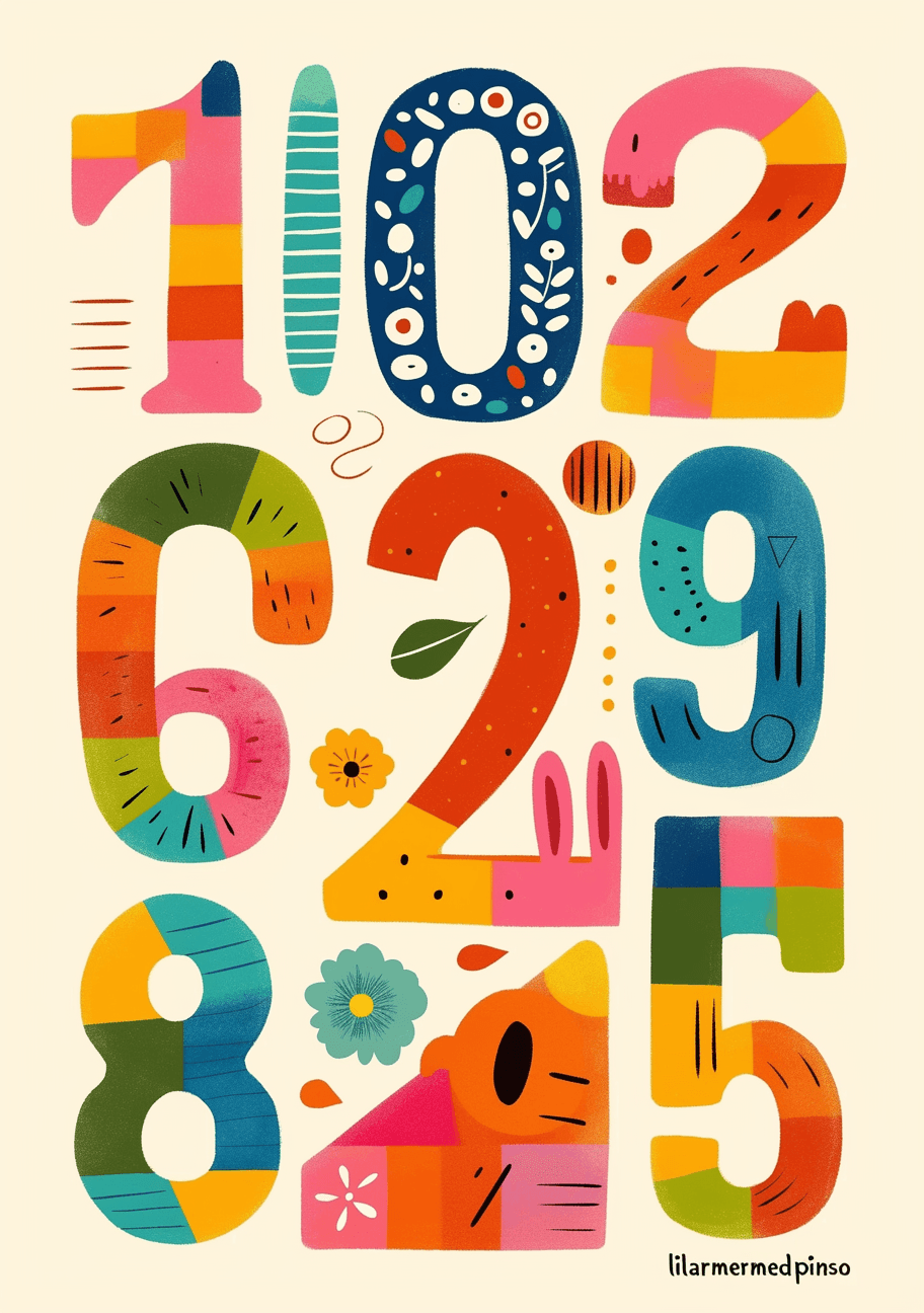 Number 013 original repeating artwork