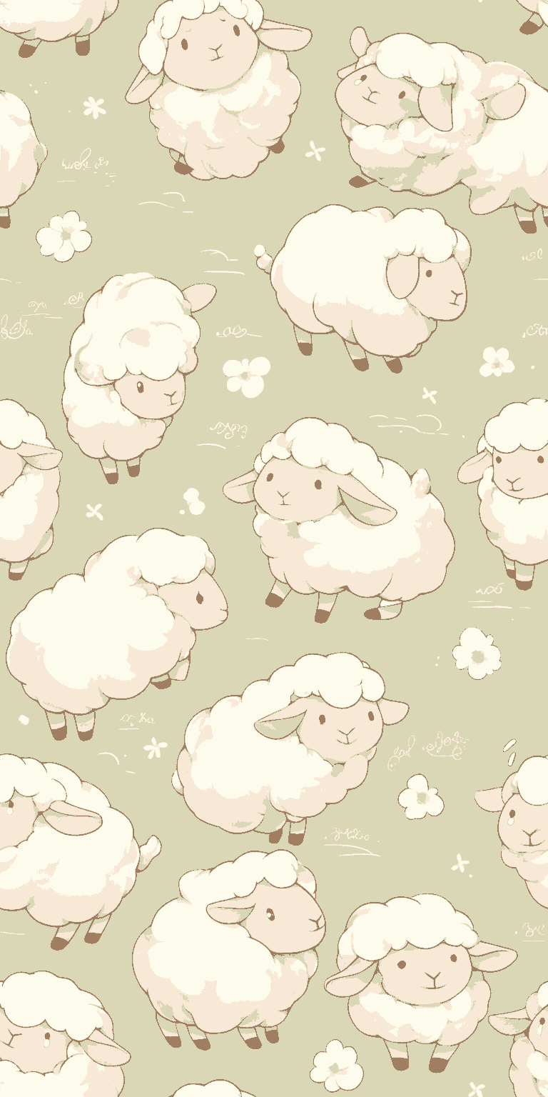 Sheep 002 original repeating artwork