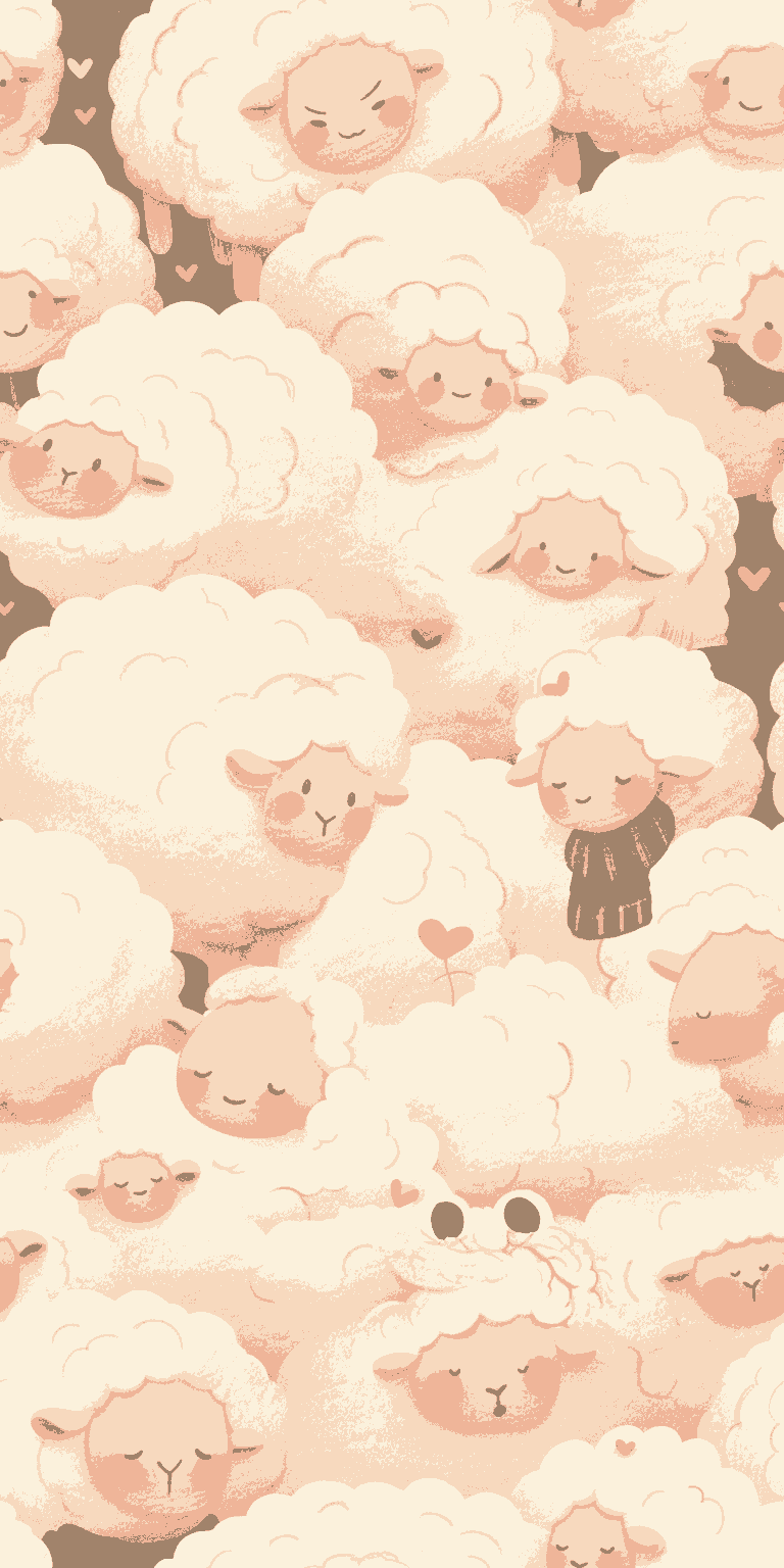 Sheep Snap original repeating artwork