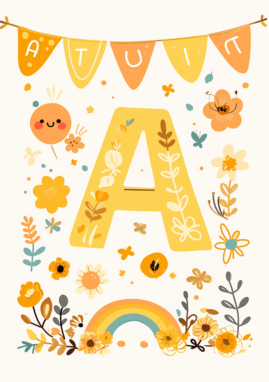 Geo Letter Slide original repeating artwork