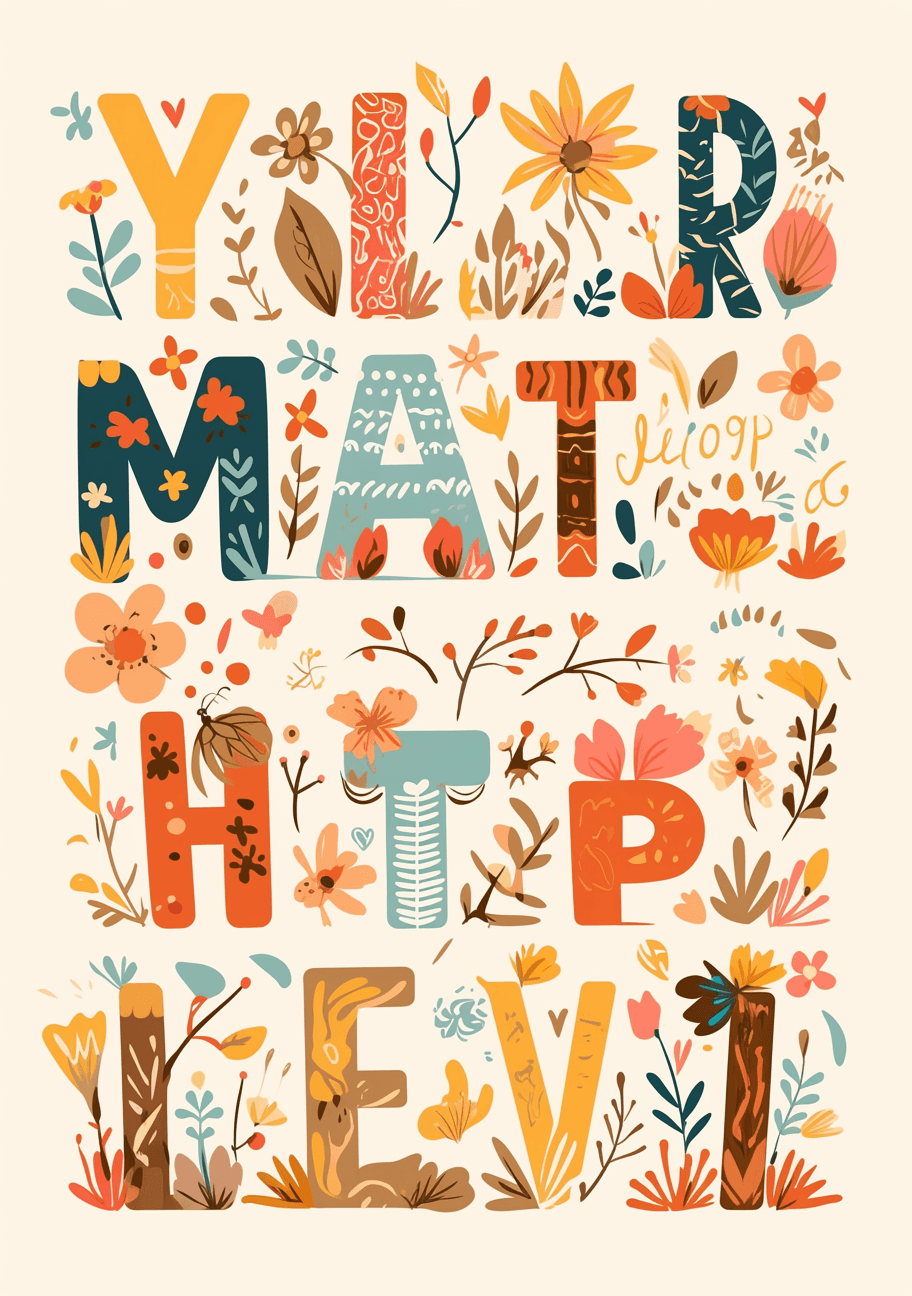 Geo Letter Snap original repeating artwork