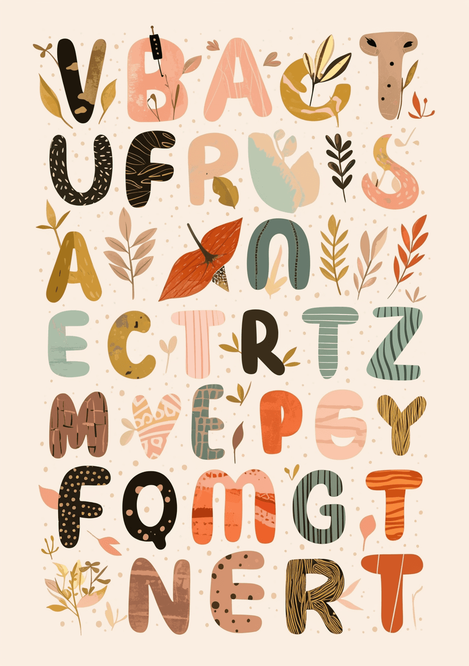 Geo Letter Crew original repeating artwork