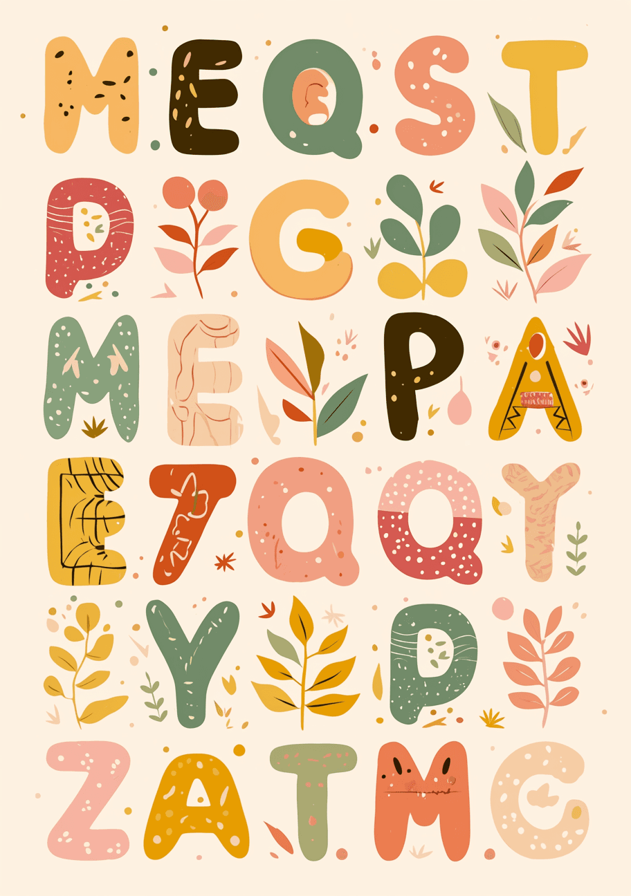Geo Letter Tune original repeating artwork