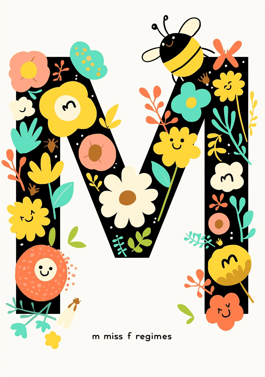 Geo Letter Fair original repeating artwork