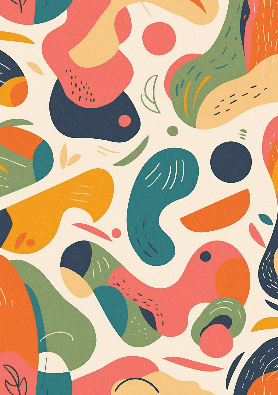 Geo Letter Tribe original repeating artwork