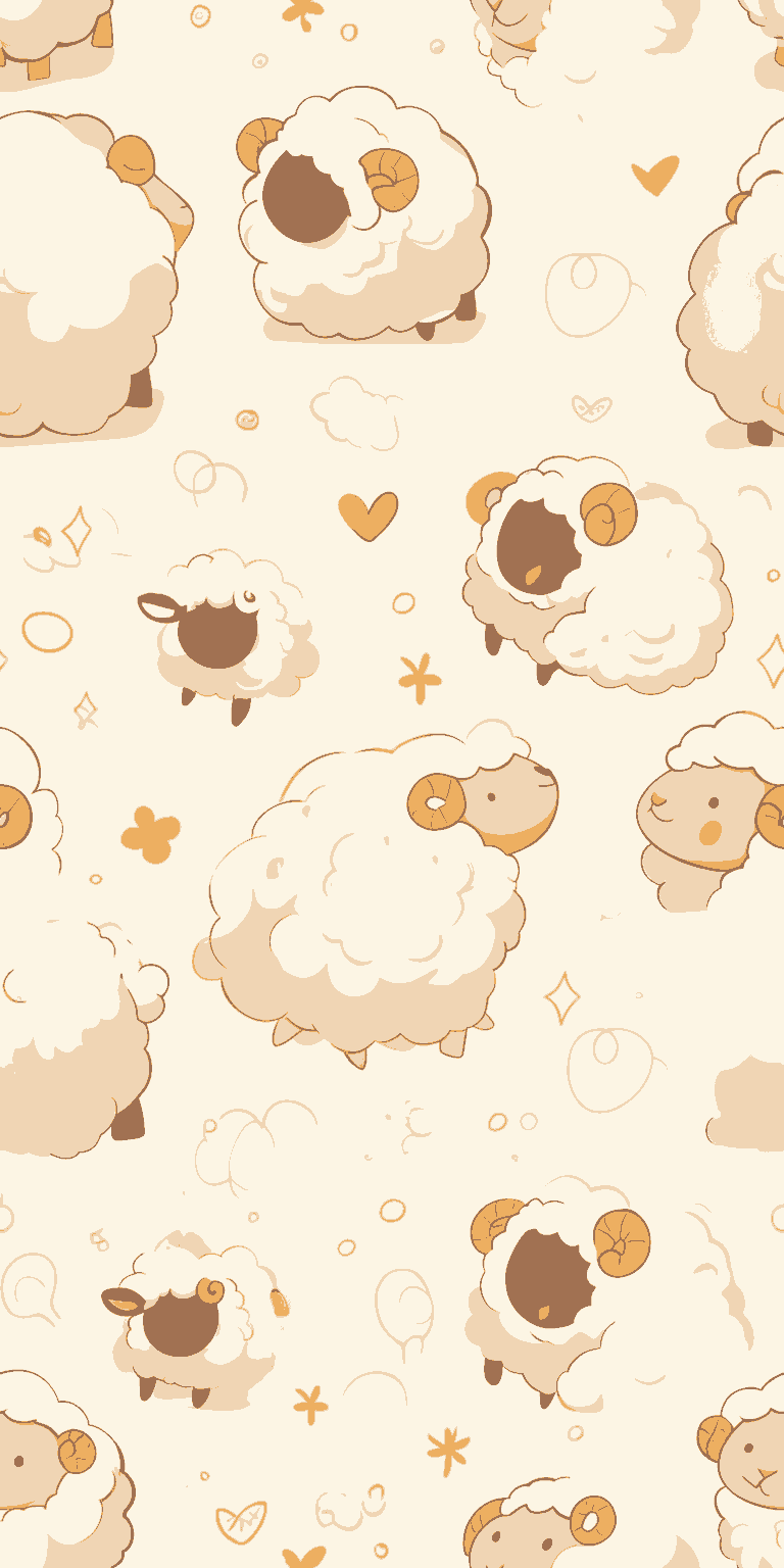 Sheep original repeating artwork