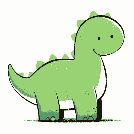 Dinosaur Chase original repeating artwork