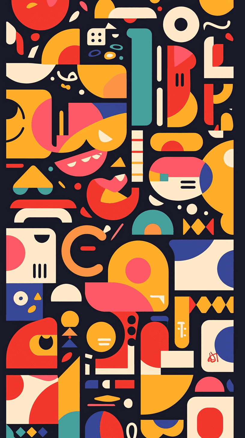 Geo Number 459 original repeating artwork