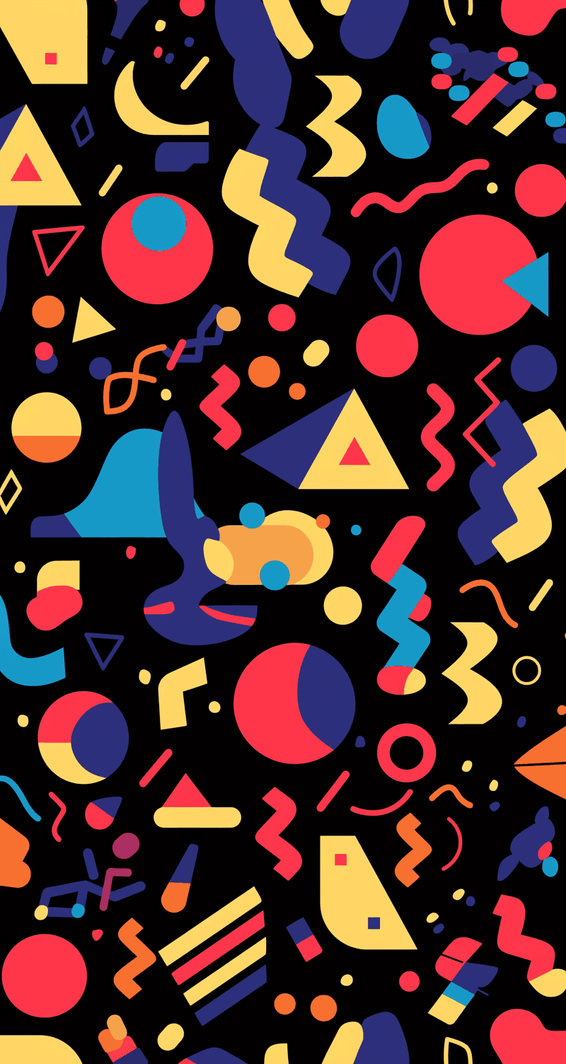 Geo Number 201 original repeating artwork
