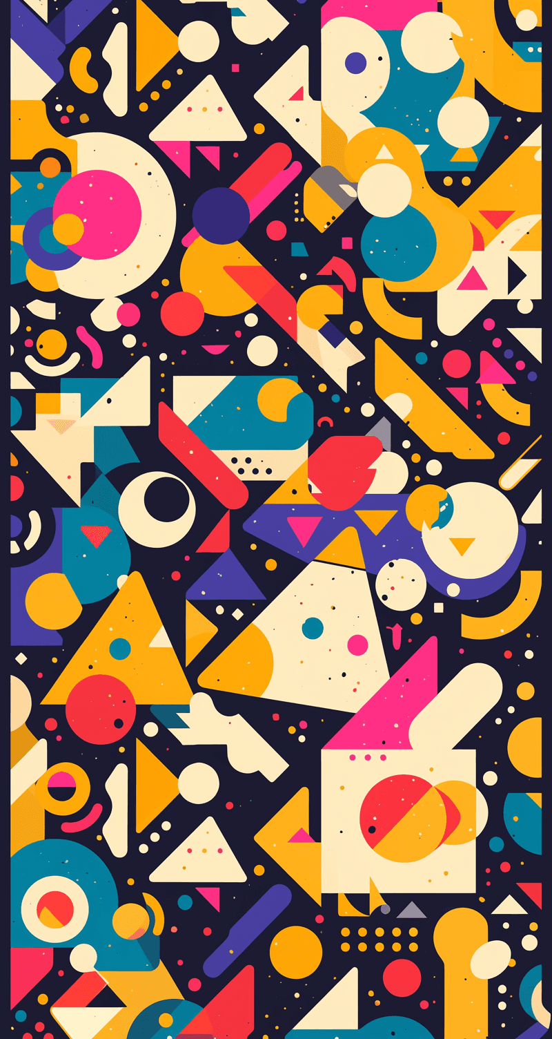 Geo Number 368 original repeating artwork