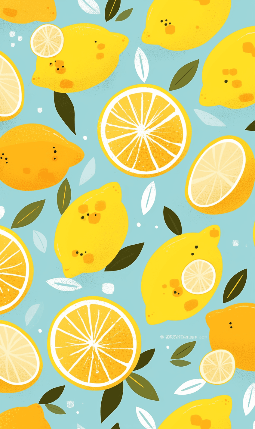 Lemon Show original repeating artwork
