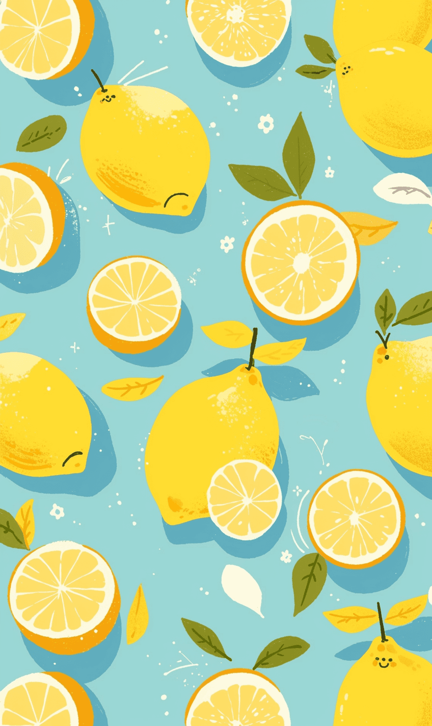 Lemon Blast original repeating artwork