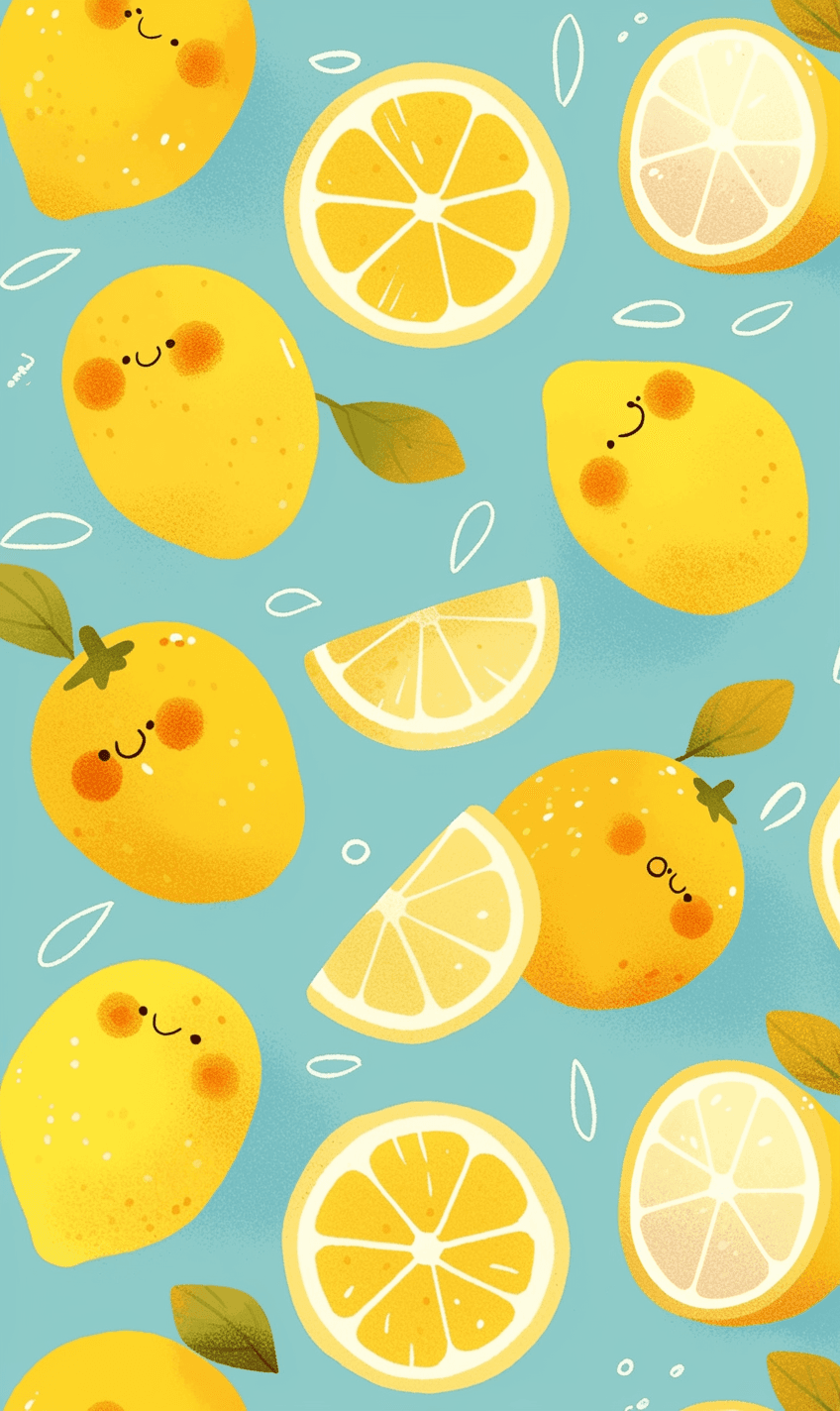 Lemon 004 original repeating artwork