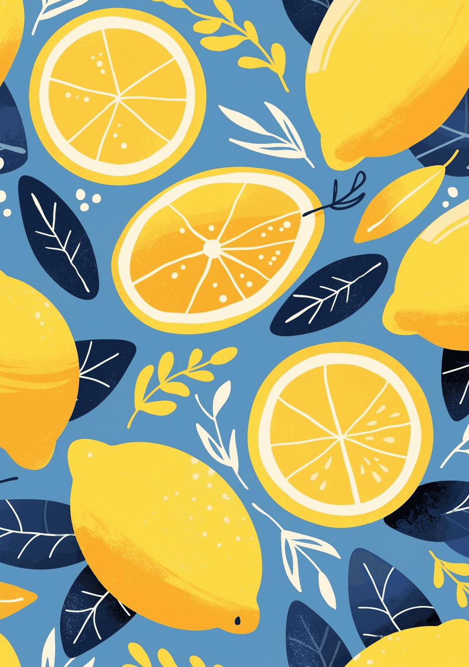 Lemon Beats original repeating artwork