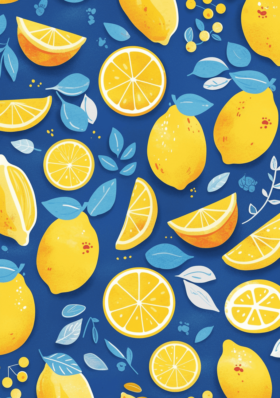 Lemon Festival original repeating artwork
