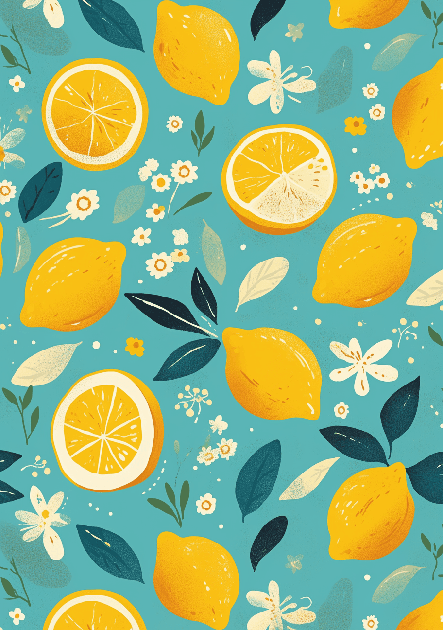 Lemon Club original repeating artwork