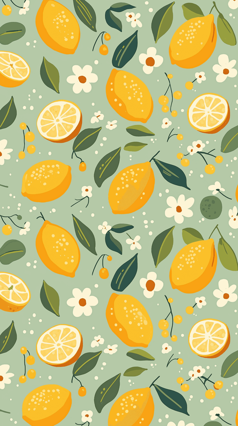 Lemon 015 original repeating artwork