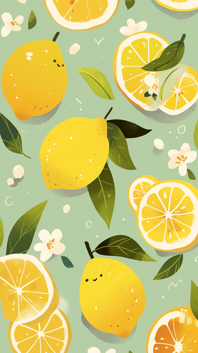 Lemon Rush original repeating artwork