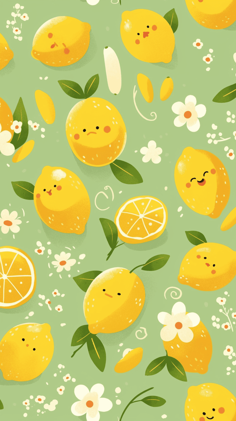 Lemon 014 original repeating artwork