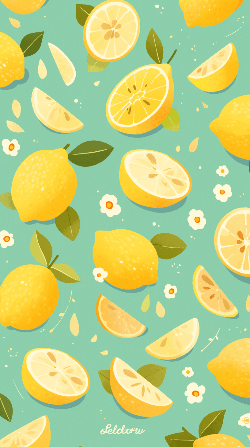 Lemon 024 original repeating artwork