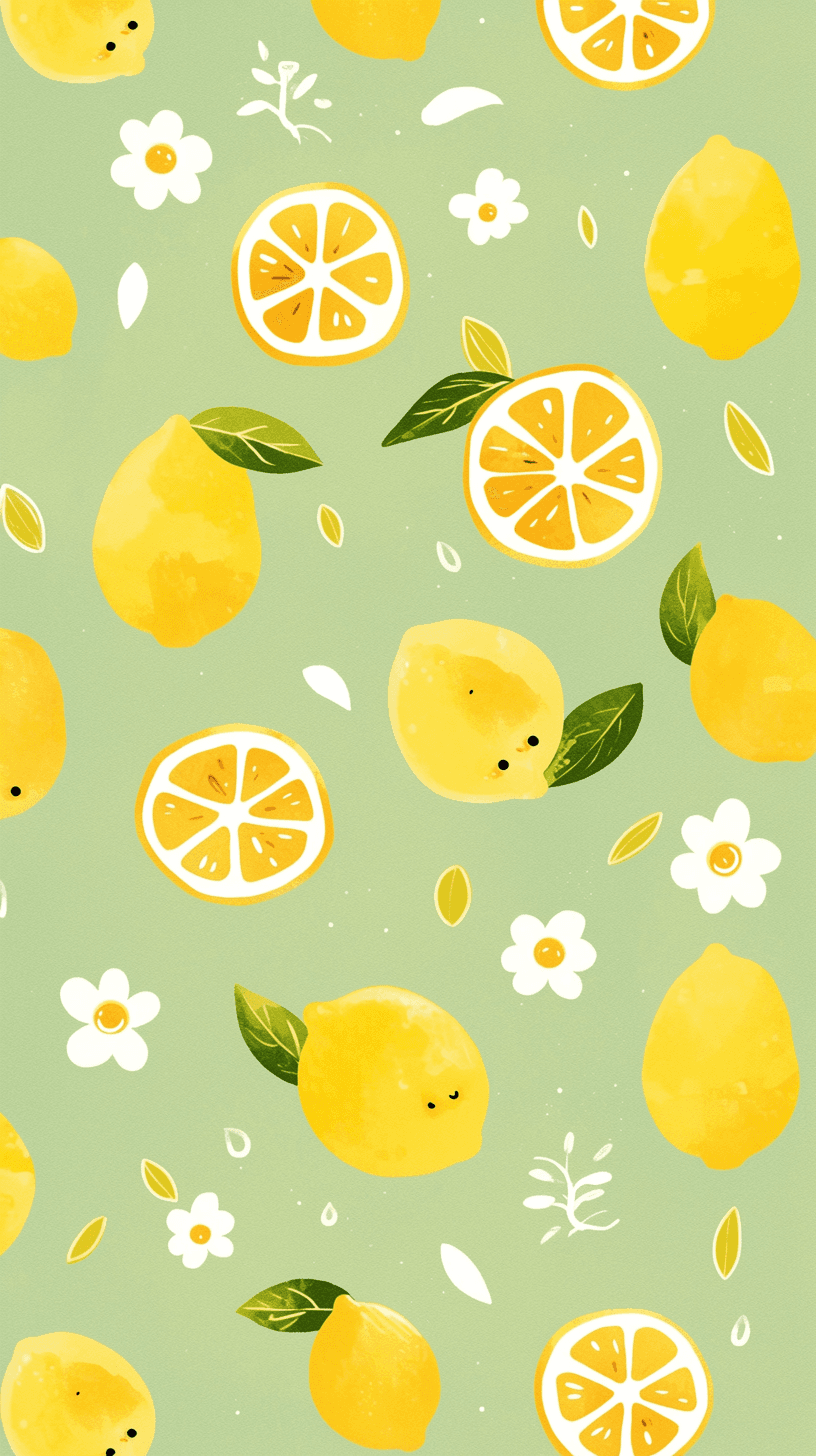 Lemon Dawn original repeating artwork