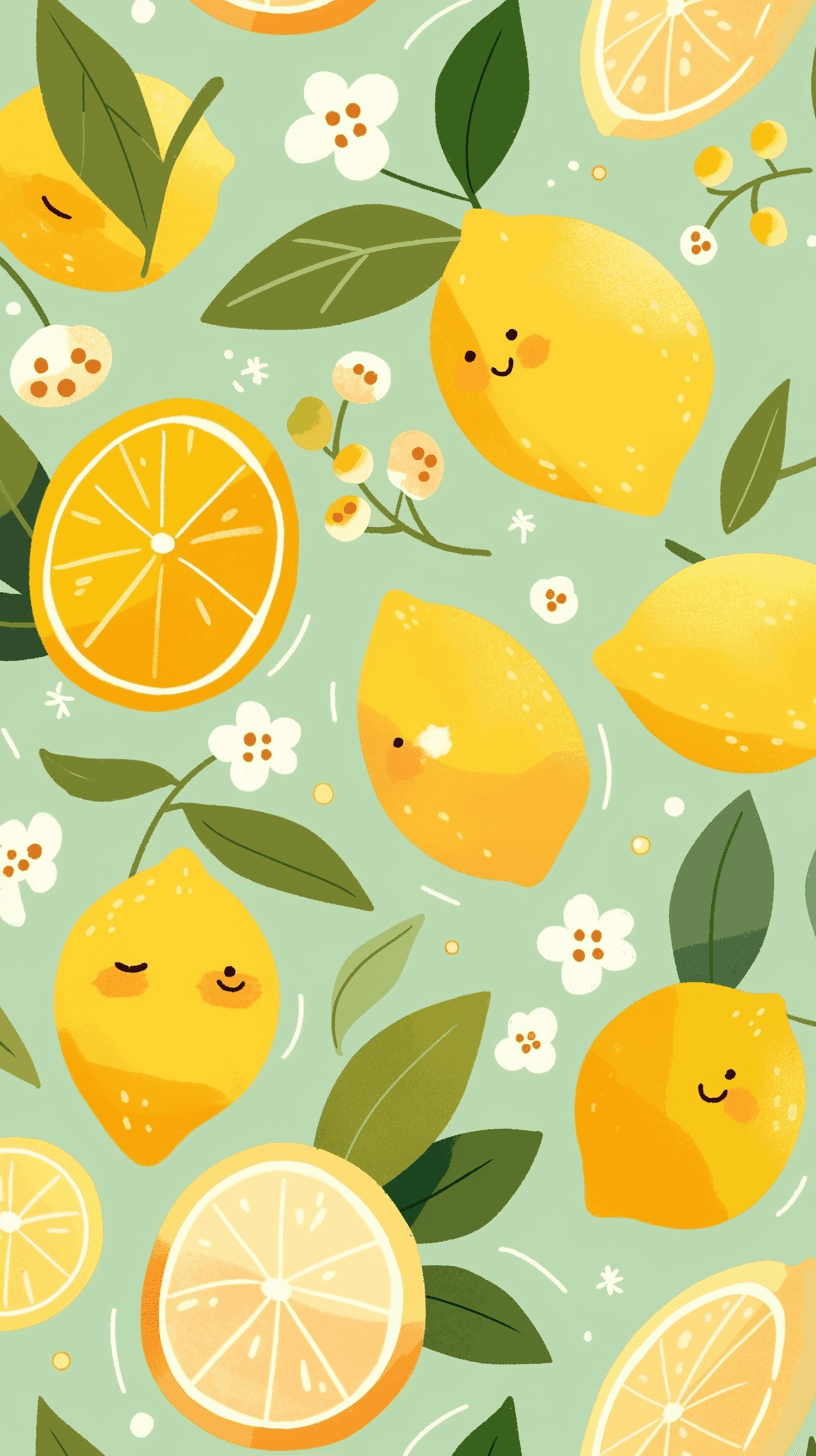 Lemon 012 original repeating artwork