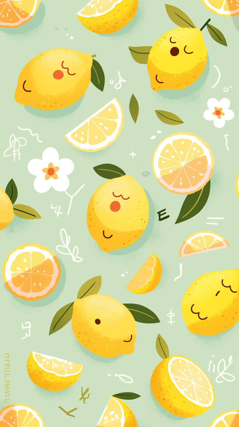 Lemon Pop original repeating artwork