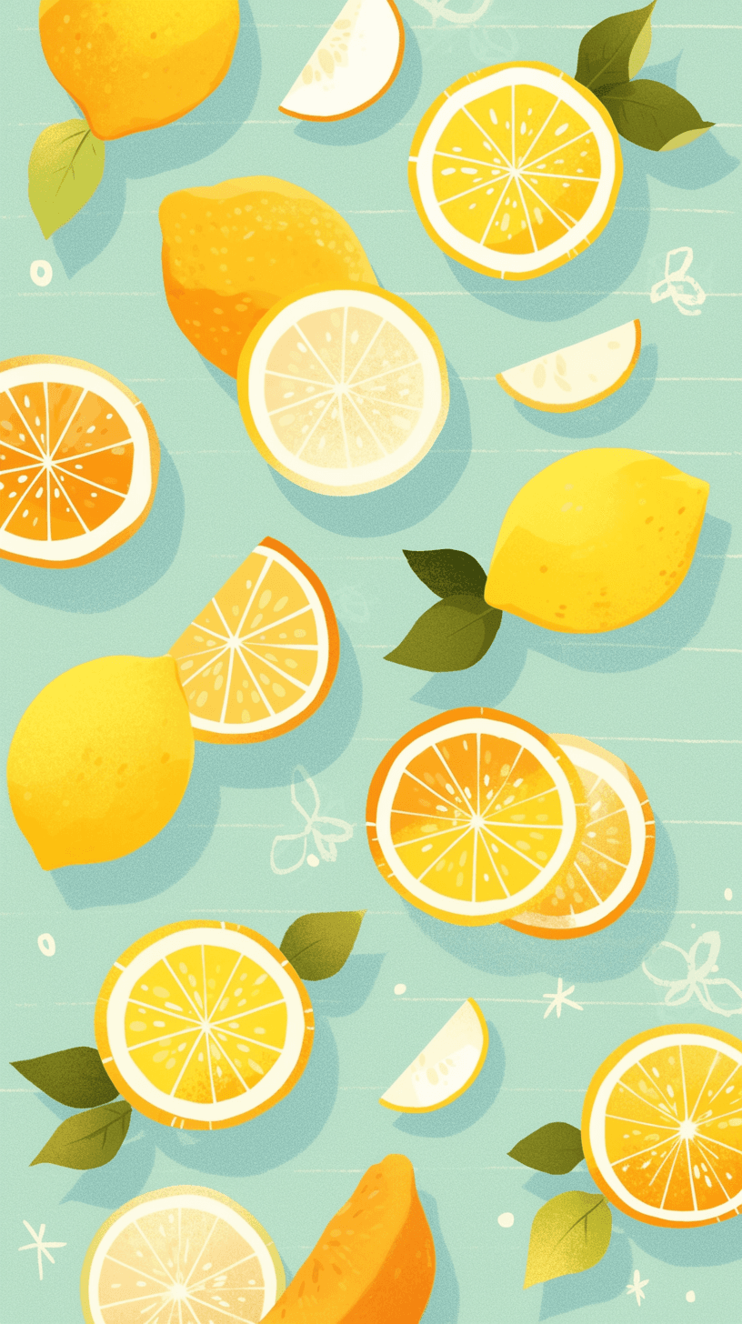 Lemon 007 original repeating artwork