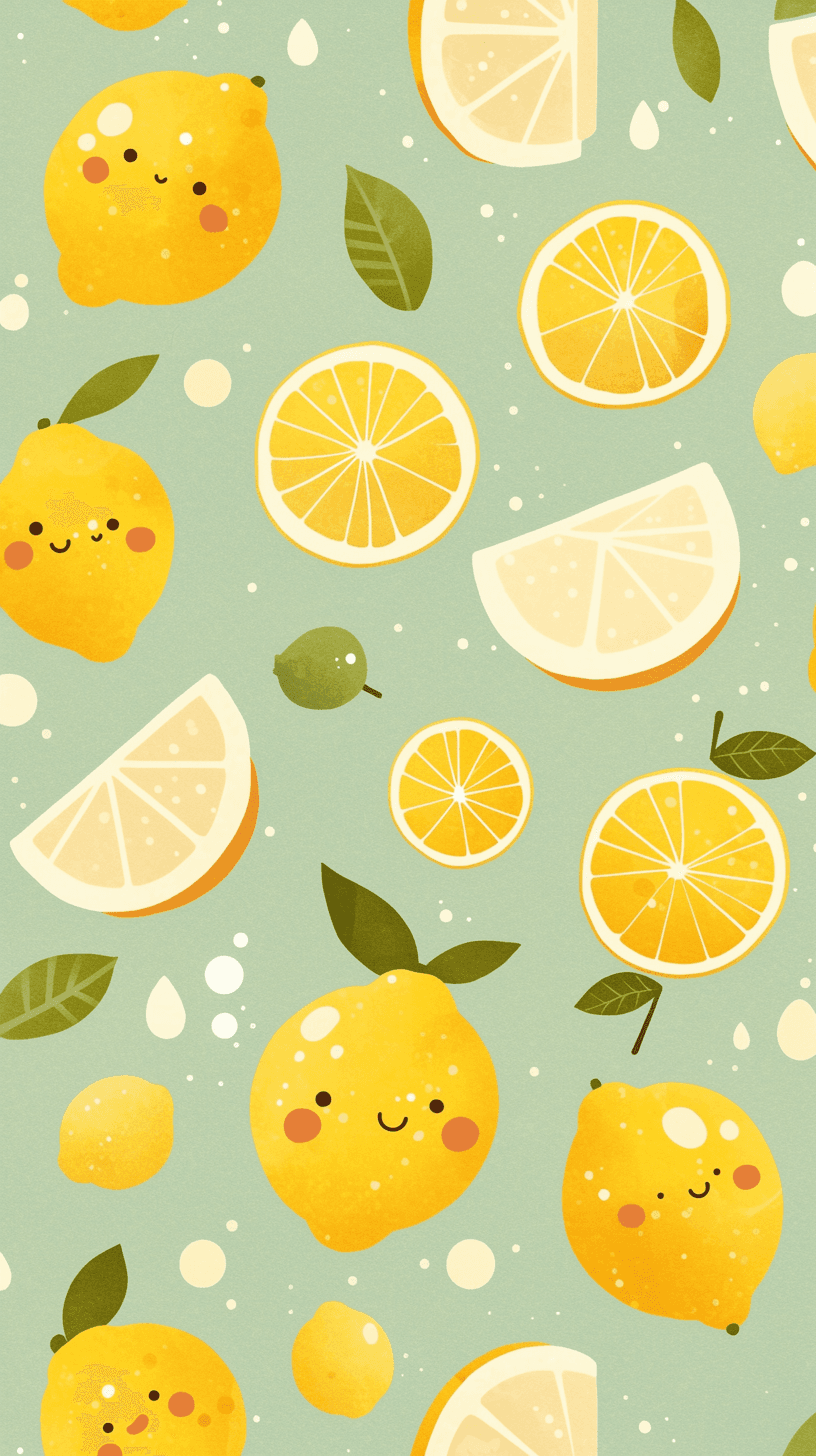 Lemon 006 original repeating artwork