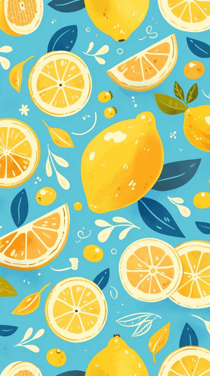 Lemon Tune original repeating artwork