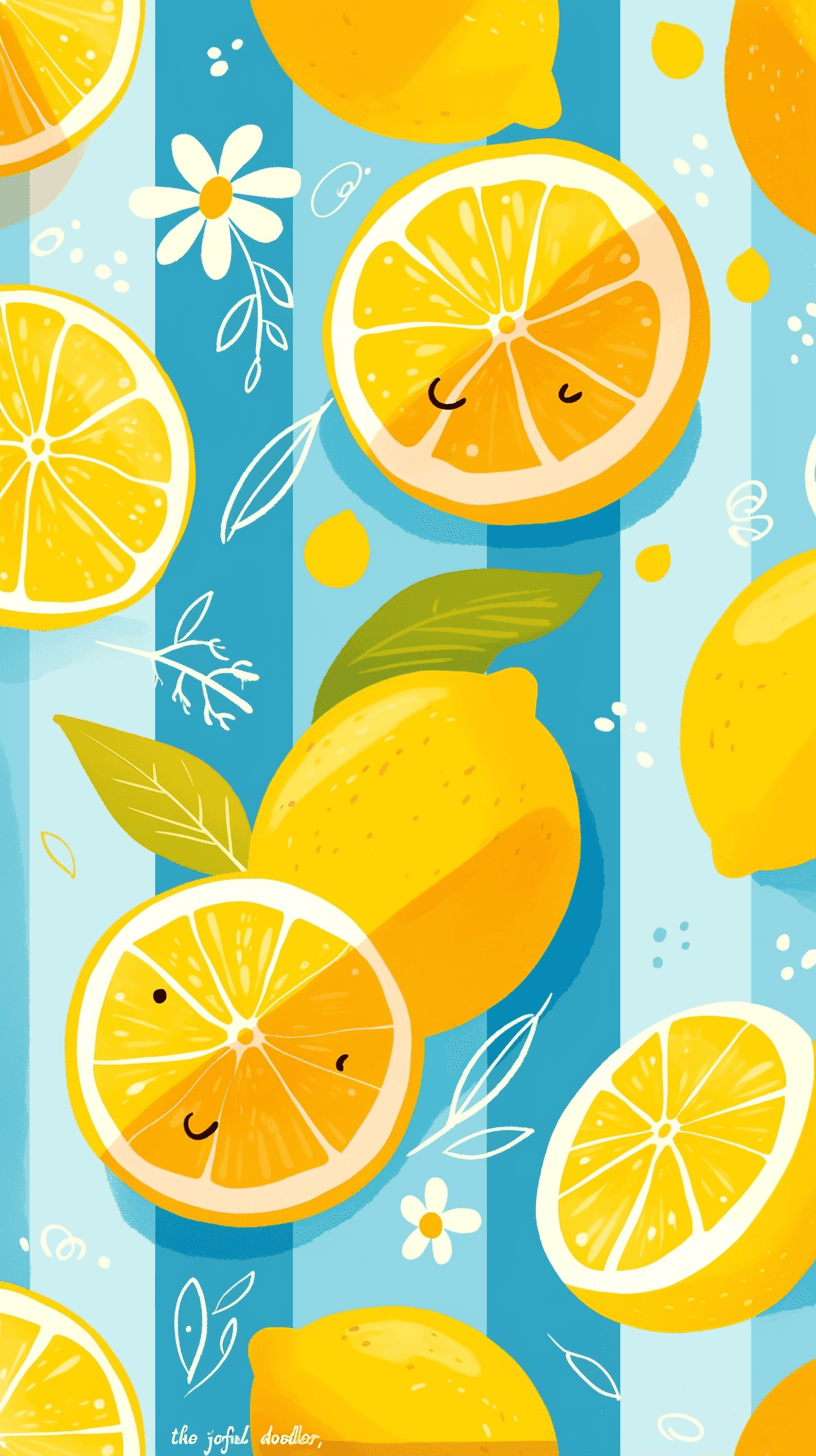 Lemon 020 original repeating artwork