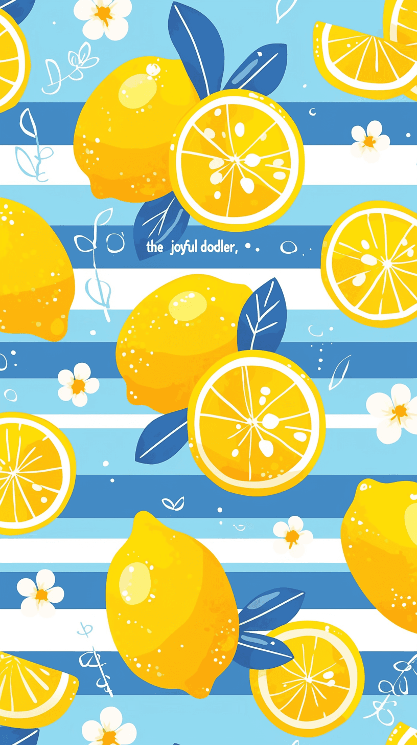 Lemon Ivory original repeating artwork