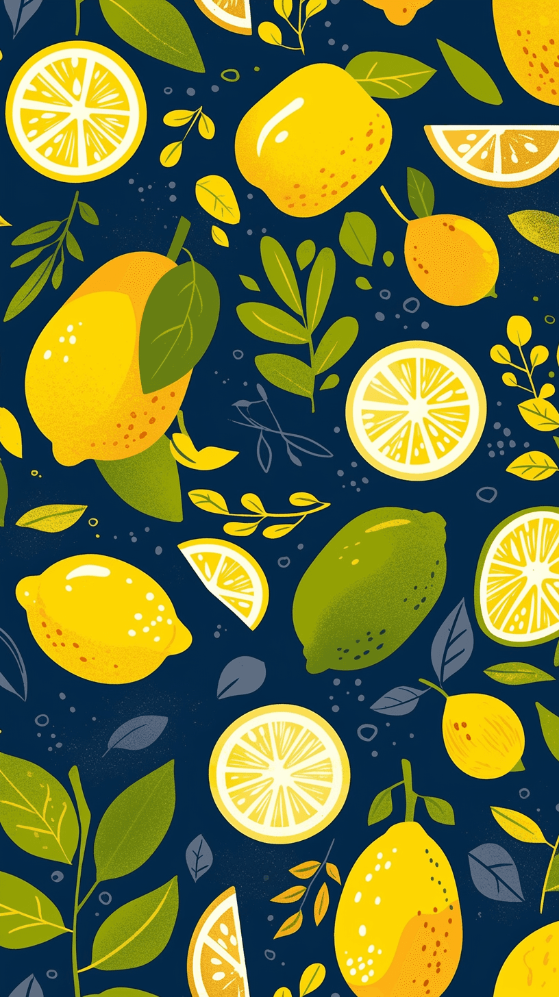 Lemon 003 original repeating artwork